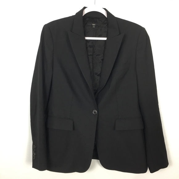 Hugo Boss Black Juicy 6 Stretch Wool Blazer - Picture 3 of 8